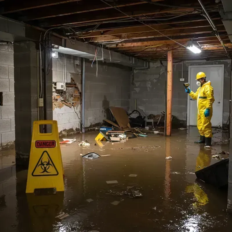 Flooded Basement Electrical Hazard in Lincoln County, MO Property